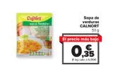 Oferta de Sopa de verduras CALNORT por 0,35€ en Carrefour