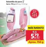 Oferta de Solomillo de pavo por 5,79€ en Lidl