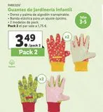 Oferta de Guantes de jardinería infantil Parkside por 3,49€ en Lidl