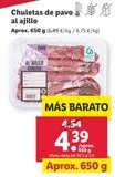 Oferta de Chuletas de pavo por 4,39€ en Lidl