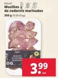 Oferta de Muslitos de codorniz Deluxe por 3,99€ en Lidl