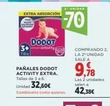 Oferta de Pañales Dodot en Supercor