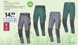 Oferta de Pantalones de trabajo Parkside por 14,99€ en Lidl