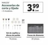 Oferta de Accesorios Parkside por 3,99€ en Lidl