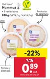 Oferta de Hummus chef select por 0,89€ en Lidl