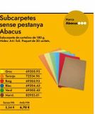 Oferta de Subcarpetas  por 5,54€ en Abacus