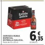 Oferta de Cerveza rubia Estrella Galicia en Supercor Exprés