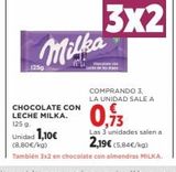 Oferta de Chocolate con leche Milka en Supercor Exprés