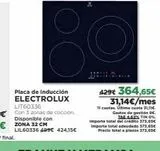 Oferta de Placa de inducción Electrolux en El Corte Inglés