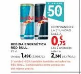 Oferta de Bebida energética  en El Corte Inglés
