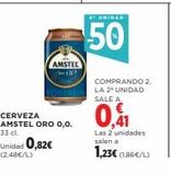 Oferta de Cerveza Amstel en El Corte Inglés