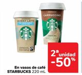 Oferta de En vasos de café STARBUCKS en Carrefour