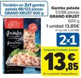 Oferta de Gamba pelada GRAND KRUST por 13,85€ en Carrefour