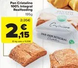 Oferta de Pan Cristalino 100% Integral Realfooding por 2,15€ en Carrefour