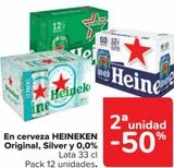 Oferta de En cerveza HEINEKEN Original, Silver y 0,0% en Carrefour