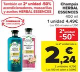 Oferta de Champús HERBAL ESENCES por 4,49€ en Carrefour