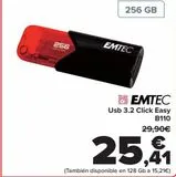 Oferta de EMTEC Usb 3.2 lick Easy B110  por 25,41€ en Carrefour