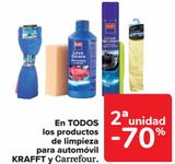 Oferta de En TODOS los productos de limpieza para automóvil KRAFFT y Carrefour  en Carrefour