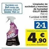 Oferta de Limpiador de suciedad y manchas de humedad CILLIT BANG por 4,9€ en Carrefour