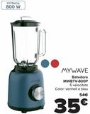Oferta de MYWAVE BATIDORA MWBTV-800P  por 35€ en Carrefour