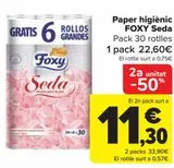 Oferta de Papel higiénico FOXY Seda por 22,6€ en Carrefour