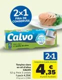 Oferta de Atún claro en aceite de oliva CALVO por 4,35€ en Carrefour