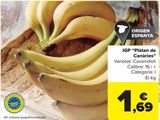 Oferta de I.G.P. "Plátano de Canarias"  por 1,69€ en Carrefour