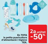 Oferta de En TODA la pequeña puericultura de alimentación y aseo TEX en Carrefour