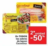 Oferta de En TODOS los sobres de bacon Carrefour en Carrefour