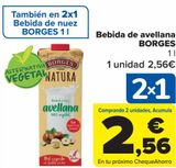 Oferta de Bebida de avellana BORGES por 2,56€ en Carrefour