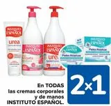 Oferta de En TODAS las cremas corporales y de manos INSTITUTO ESPAÑOL en Carrefour
