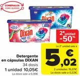 Oferta de Detergente en cápsulas DIXAN  por 10,05€ en Carrefour