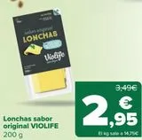 Oferta de Lonchas sabor original VIOLIFE por 2,95€ en Carrefour