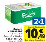 Oferta de Cerveza CARLSBERG por 10,49€ en Carrefour