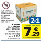 Oferta de Cerveza ALHAMBRA Lager Singular por 7,29€ en Carrefour