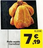 Oferta de Pollo asado Carrefour por 7,19€ en Carrefour