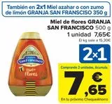 Oferta de Miel de flores Granja San Francisco por 7,65€ en Carrefour