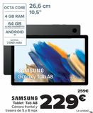 Oferta de SAMSUNG Tablet Tab A8  por 229€ en Carrefour