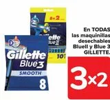 Oferta de En TODAS las maquinillas desechables Bluell y Blue 3 GILLETTE en Carrefour