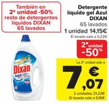 Oferta de Detergente líquido gel Azul DIXAN  por 14,15€ en Carrefour