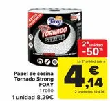 Oferta de Papel de cocina Tornado Strong FOXY por 8,29€ en Carrefour