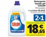 Oferta de Detergente líquido gel COLON  por 18,65€ en Carrefour