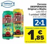 Oferta de Cerveza DESPERADOS Original o Mojito por 1,85€ en Carrefour