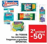 Oferta de En TODOS los estropajos, fregonas y guantes SPONTEX en Carrefour