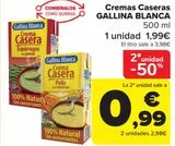 Oferta de Cremas Caseras GALLINA BLANCA por 1,99€ en Carrefour