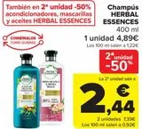 Oferta de Champús HERBAL ESENCES por 4,89€ en Carrefour