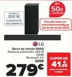 Oferta de LG Barra de sonido S60Q  por 279€ en Carrefour