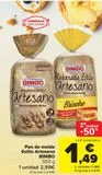 Oferta de Pan de molde Estilo Artesano BIMBO por 2,99€ en Carrefour