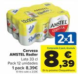 Oferta de Cerveza AMSTEL Radler por 8,39€ en Carrefour