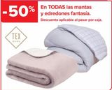 Oferta de En TODAS las mantas y edredones fantasía  en Carrefour